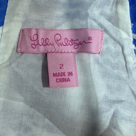 ⭐️Lilly Pulitzer Annabelle Shift in Bay Blue Yacht Sea [731] - Picture 7 of 8